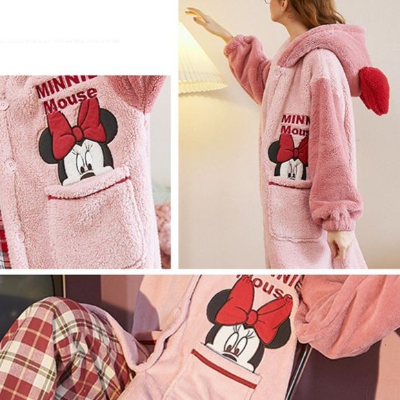 Mickey Mouse + Minnie Mouse Disney Plush Pajama - Duo Set - Picture 6 of 10